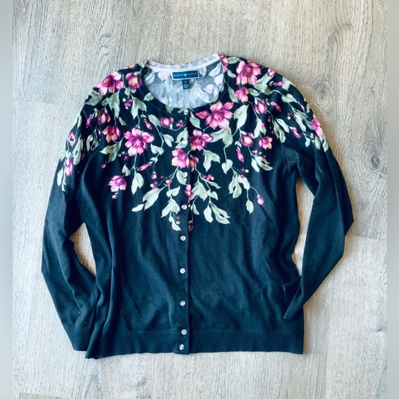 ⛄️3/$20⛄️ NWT Karen Scott Button Down Sweater 1X - Picture 1 of 11